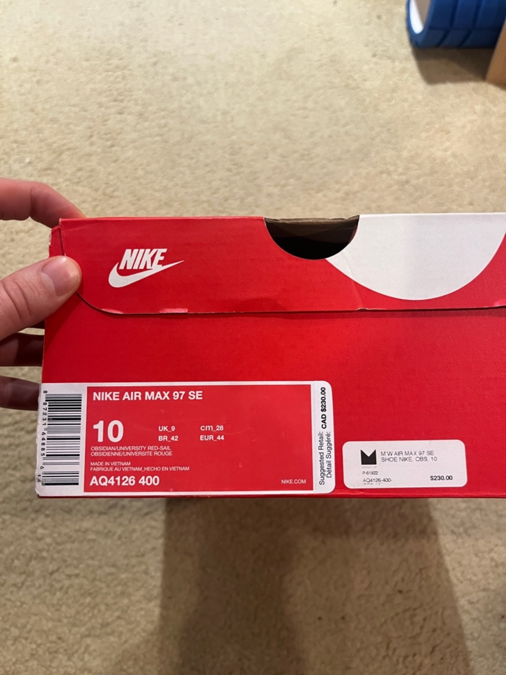 Nike Air Max 97 Blue/White Sneaker - Picture 2 of 2